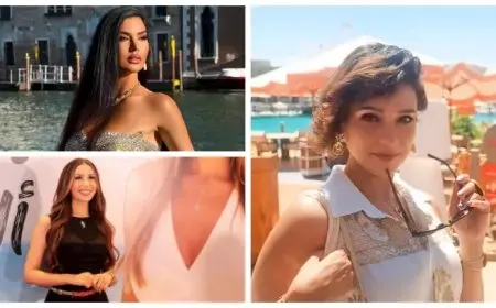 ياسمين صبري بفستان قصير ونوال الزغبي أنيقة .. 10 لقطات لنجوم الفن خلال 24 ساعة