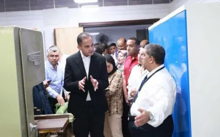 نائب وزير الصحة يتفقد المعهد الفني الصحي بمحافظة أسيوط
