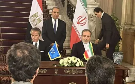 وزير الخارجية يعلن التوقيع على اتفاق إجراءات استئناف التعاون بين إيران والوكالة الدولية للطاقة الذرية