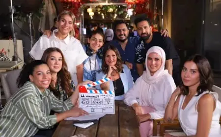 بحضور الأبطال.. يسرا تنشر صورة من كواليس فيلم “الست لما”