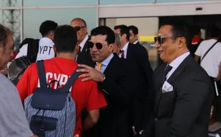 وزير الرياضة يستقبل بعثة منتخب مصر بعد وصولها من بوركينا فاسو (صور)