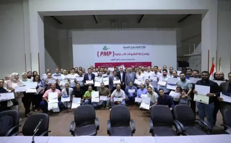 نقابة المهندسين تكرم خريجي الدفعة الخامسة من برنامج إدارة المشروعات PMP
