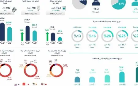 إصدار تقرير مؤشرات استخدام المحافظ الإلكترونية لشركات الاتصالات للربع الثاني من 2025