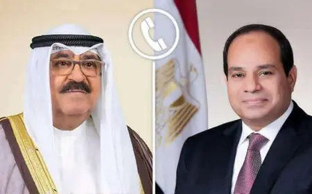 السيسي وأمير الكويت يؤكدان إدانة عدوان إسرائيل على قطر وضرورة الوقف الفوري لإطلاق النار في غزة