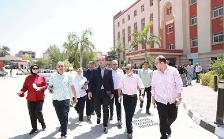 نائب وزير الصحة يتفقد المنشآت الصحية بمركز ملوي بالمنيا لتعزيز جودة الخدمات