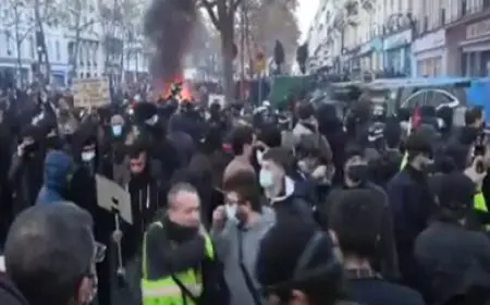 فرنسا.. توقيف 200 متظاهر باحتجاجات مناهضة لسياسات ماكرون