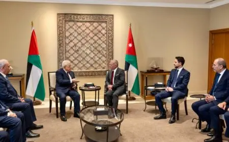 ملك الأردن يؤكد لعباس دعم الأردن للفلسطينيين في سعيهم لنيل حقوقهم
