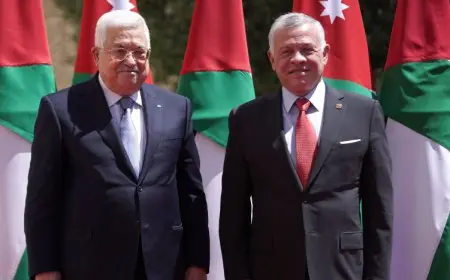 رئيس فلسطين وملك الأردن يطالبان بإجراءات رادعة ضد إسرائيل