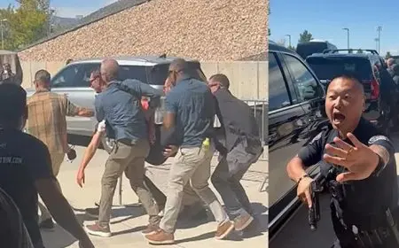 رصاصة أصابت عنقه.. لحظة إطلاق النار على تشارلي كيرك (فيديو)