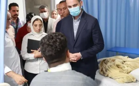 نائب وزير الصحة يتفقد مستشفى علاج الأورام في سمالوط والمركز الإقليمي لنقل الدم بالمنيا