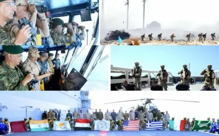 رئيس الأركان يشهد تنفيذ المرحلة الختامية للتدريب المصري الأمريكي المشترك (النجم الساطع -2025)