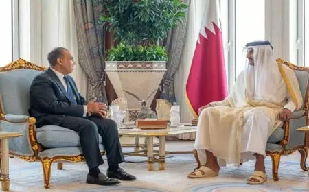 رسالة تضامن ودعم من الرئيس السيسي إلى أمير قطر