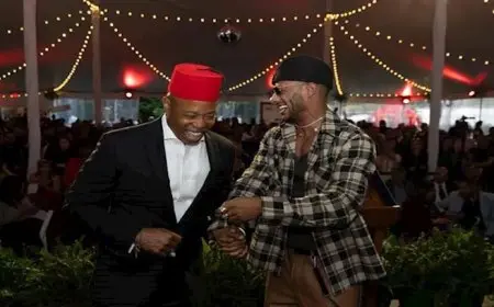 بالصور- محمد رمضان مع عمدة نيويورك: “لمست محبته لبلدي وطني العربي”