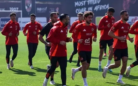 انتظام الدوليين في تدريبات الأهلي