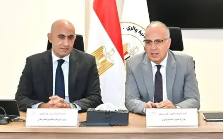 وزيرا الري والتعليم يبحثان آخر مستجدات إنشاء مدارس فنية مهنية لتكنولوجيا الري