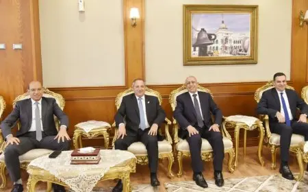 محافظ بورسعيد يبحث مع الأكاديمية العربية سبل دعم التعليم والتدريب