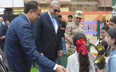 محافظ الغربية خلال افتتاح مدرسة كمال مرعي بقرية الدواخلية: التعليم في صدارة أولوياتنا