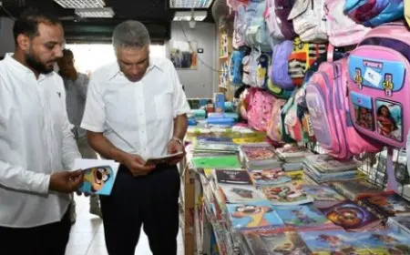 محافظ أسوان يفاجئ معرض أهلا مدارس بكوم أمبو ويطمئن على الأسعار والمستلزمات