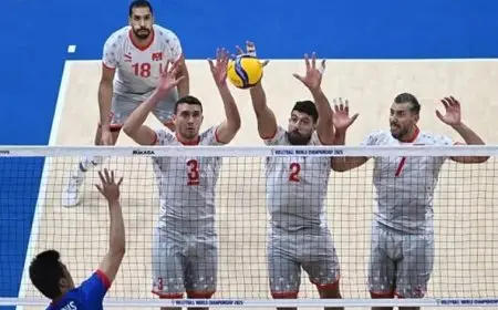 مجموعة مصر.. منتخب تونس يخسر من إيران في بطولة العالم للطائرة