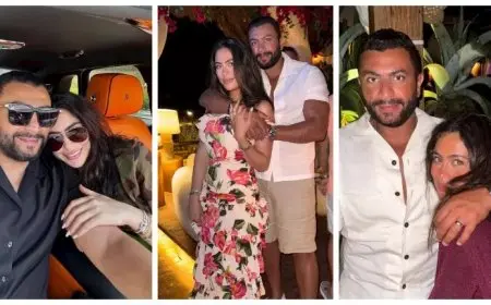 حب ورومانسية في الساحل.. 20 صورة جمعت هاجر أحمد مع زوجها