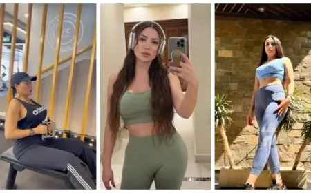 ياسمين صبري ومي عمر ورانيا يوسف.. 20 صورة لنجمات الفن بملابس الجيم