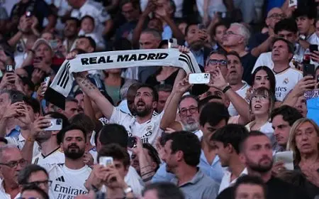 ريال مدريد يمنع رفع أعلام فلسطين في ملعبه