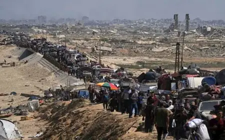 جيش الاحتلال يعلن فتح مسار انتقال مؤقت من مدينة غزة إلى الجنوب عبر شارع صلاح الدين