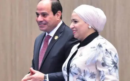 السيسي وقرينته يستقبلان ملك وملكة إسبانيا في قصر الاتحادية
