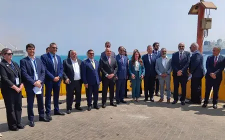 اقتصادية قناة السويس تستقبل وفدا أمريكيا لتفقد أعمال تطوير ميناء السخنة