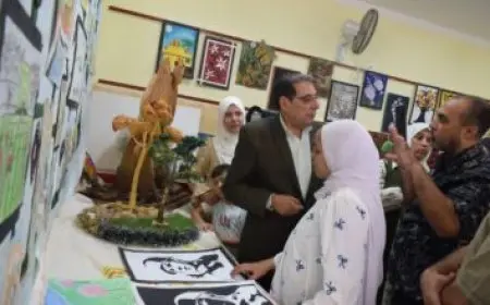 مدير تعليم مطروح تتابع الامتحان الإلكتروني للمتقدمين لمدرسة وي التكنولوجية