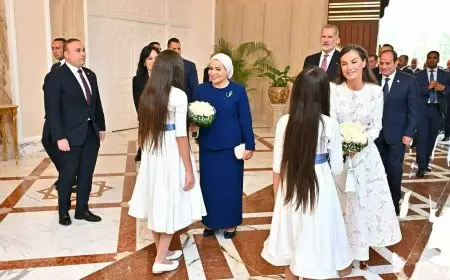 انتصار السيسي: سعادتي كبيرة باستقبال الملكة ليتيزيا