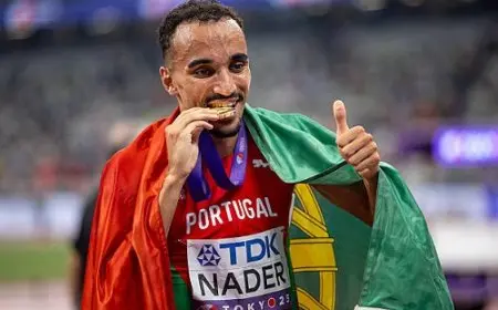 المغربي نادر يمنح البرتغال ذهبية في بطولة العالم لألعاب القوى