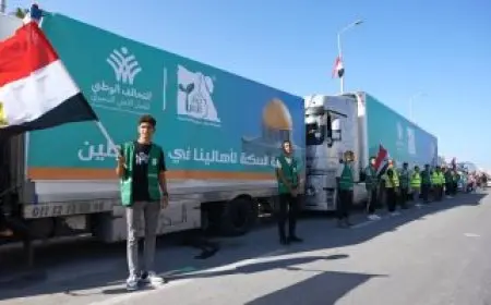 إكسترا نيوز: استمرار تدفق المساعدات عبر معبر رفح باتجاه غزة