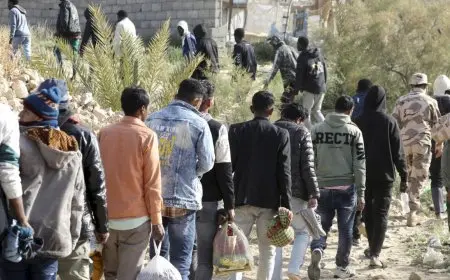 السلطات الليبية تضبط أكثر من 3 آلاف مهاجر بأقصى غرب ليبيا خلال العام الجاري