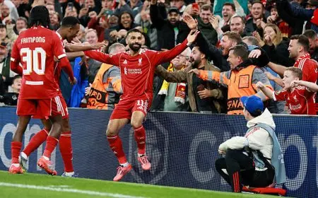 محمد صلاح ينفرد برقم تاريخي في دوري الأبطال
