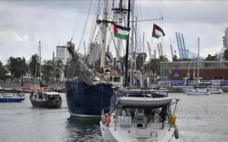 أسطول الصمود المغاربي: السفينة 13 تغادر تونس نحو غزة