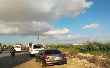 تصادم مروع بين 4 سيارات.. أسماء ضحايا حادث طريق السادات بالمنوفية