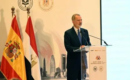 ملك إسبانيا: أكثر من 60 شركة إسبانية بمصر تسهم في تطوير علاقتنا الاقتصادية والتجارية