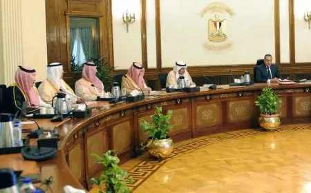 رئيس الوزراء يناقش مع وزير الدولة السعودي حزمة استثمارات سعودية في مصر