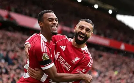 بهدية صلاح.. ليفربول يتقدم على إيفرتون في الديربي