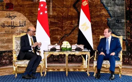 رئيس سنغافورة: نثمن قيادة مصر في إيصال المساعدات الإنسانية لغزة وجهود وقف إطلاق النار
