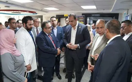 رئيس هيئة الرعاية الصحية يتفقد مركز أورام المنيا