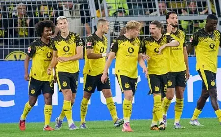 بوروسيا دورتموند يعزز موقعه في وصافة الدوري الألماني