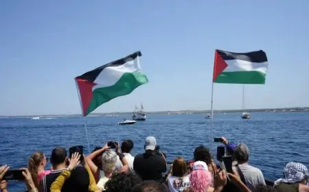 السفينة الليبية عمر المختار تنطلق للانضمام لأسطول الصمود العالمي