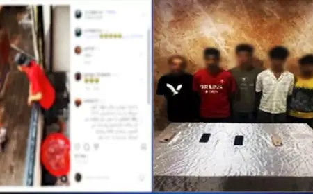 فيديو مثير| 5 شباب يرشقون المارة بأكياس مياه.. والأمن يتدخل