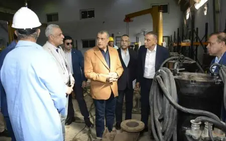 وزير الإنتاج الحربي يتابع مراحل تصنيع الطلمبات الغاطسة التي تُنتج لأول مرة فى مصر يمصنع 270 الحربي