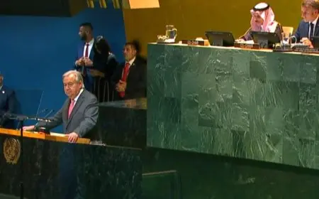 جوتيريش: الاعتراف بدولة فلسطين ليس مكافأة وإنما حق