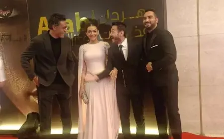 بالصور.. حضور لافت لـ أحمد زاهر وابنته ملك في مهرجان الفضائيات العربية