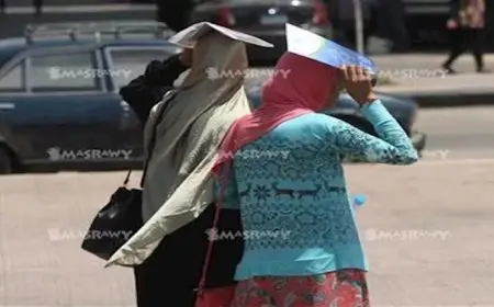 حالة الطقس.. الأرصاد: فرص أمطار والعظمى بالقاهرة 33 درجة