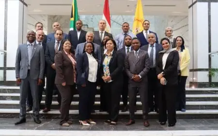 البنك المركزي المصري يستضيف وفدا من جنوب إفريقيا للتعرف على التجربة المصرية الرائدة في إنشاء وتشغيل دار الطباعة ومركز النقد بالعاصمة الإدارية